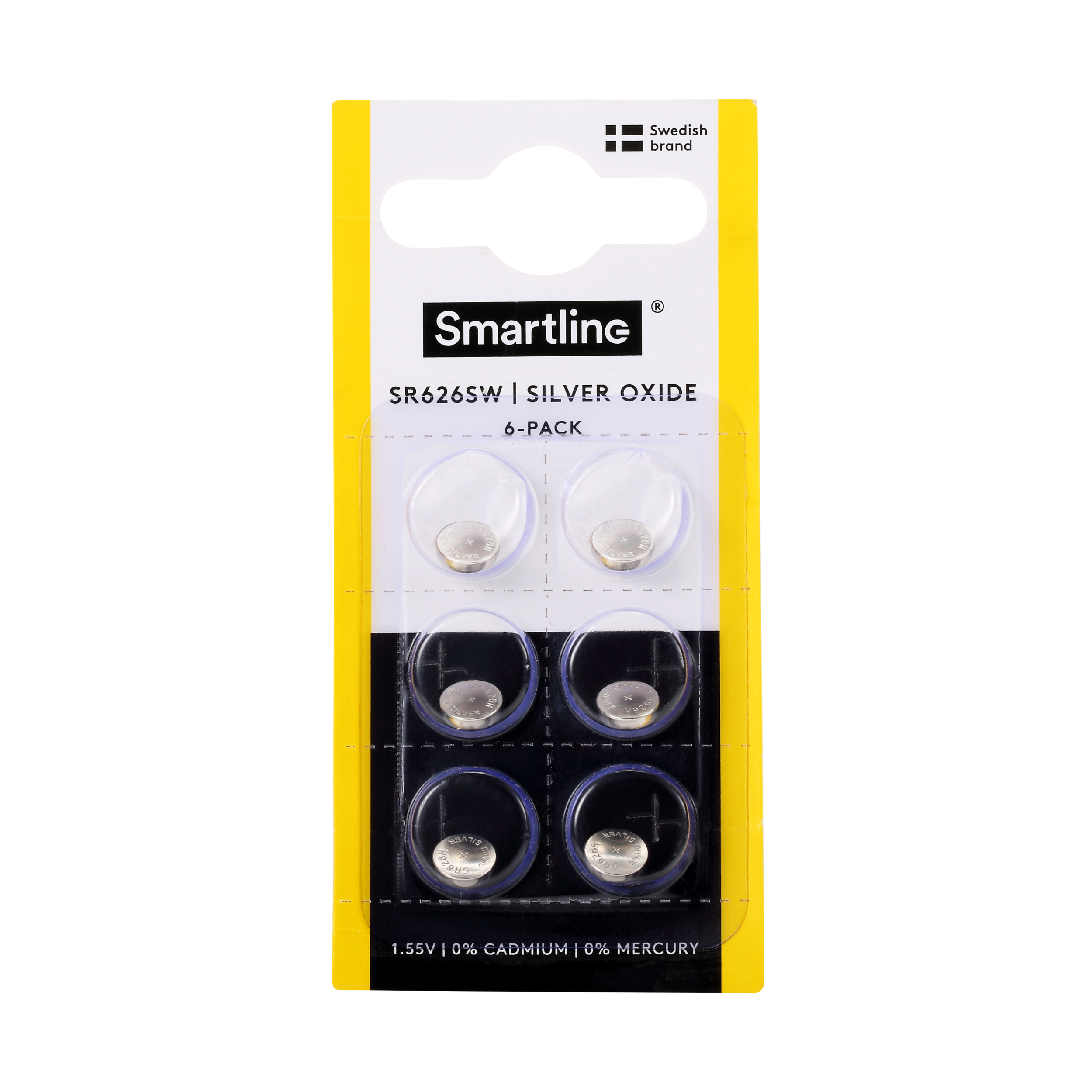 Litium knappcellsbatterier (6-PACK)