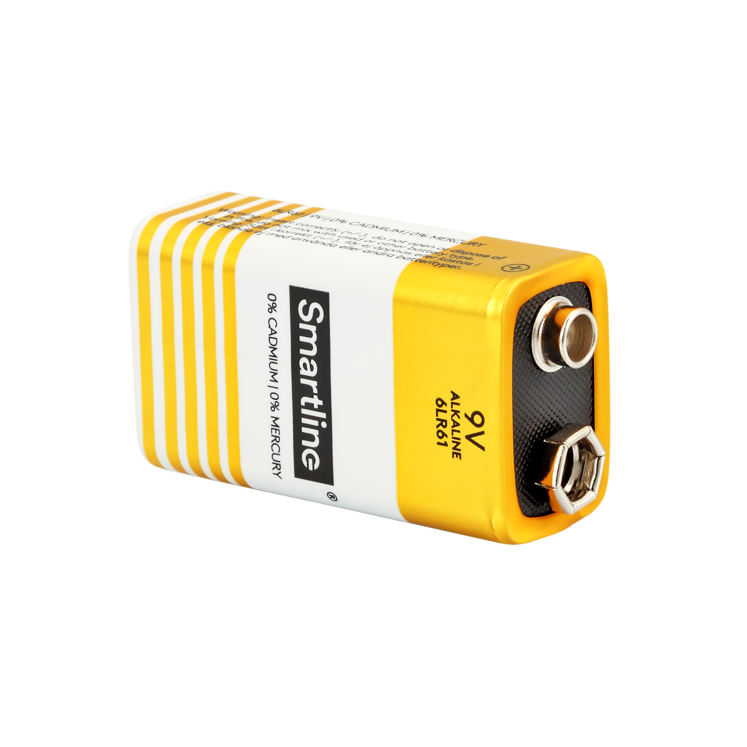 Alkaliska 9V batterier (4-PACK)