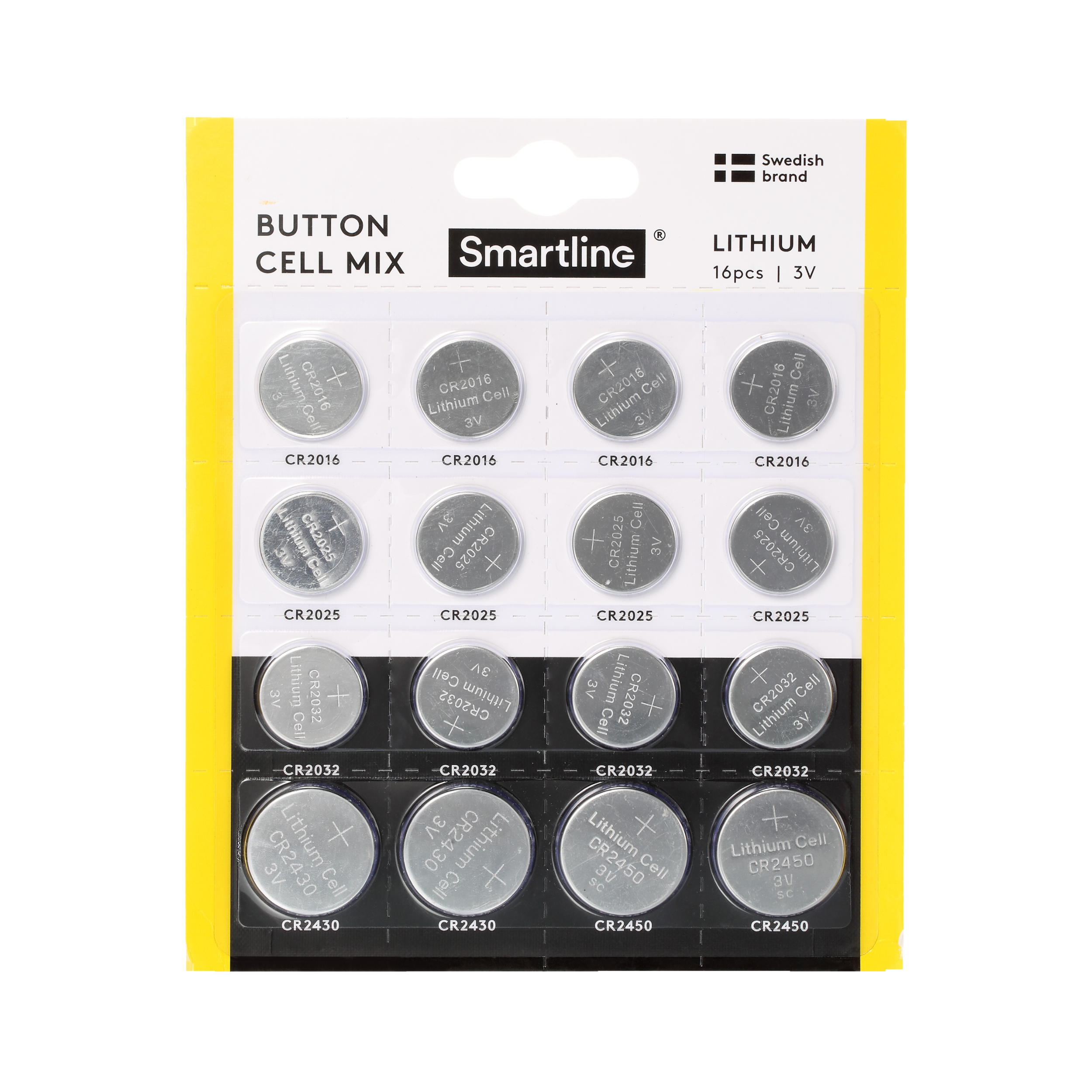 Litiumbatterier Mix (16-PACK)