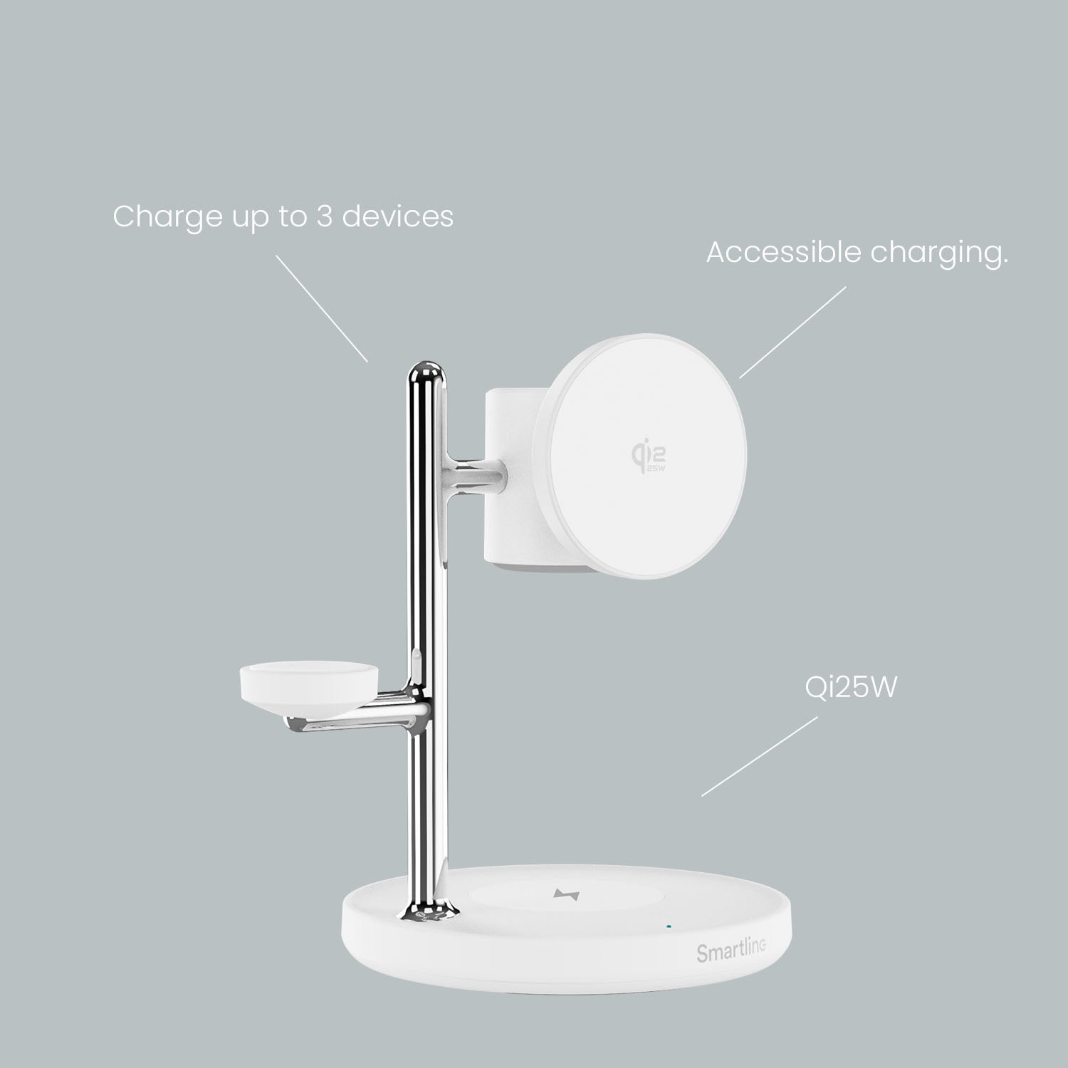 Laddstation - 3 i 1 Qi25W